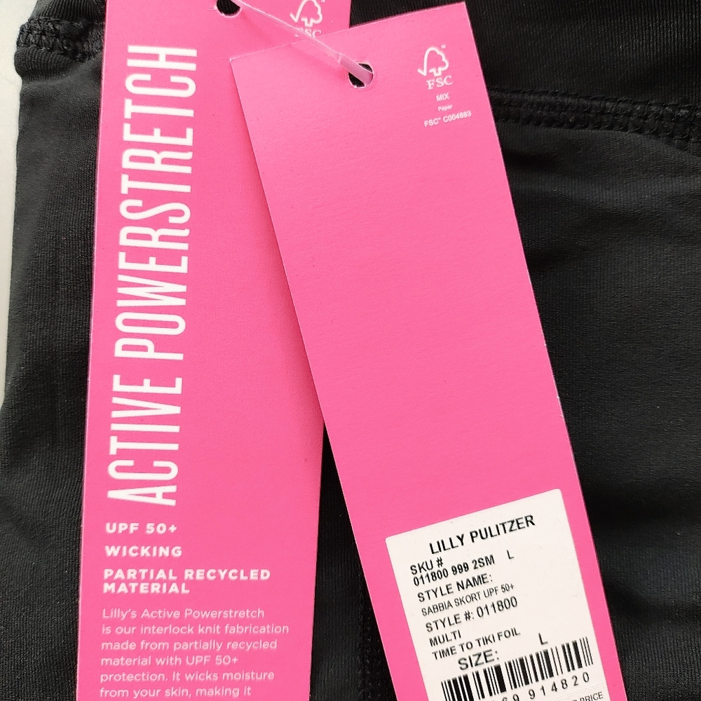 NWT Lilly Pulitzer Stylish Black and Gold Skirt - Picture 5 of 5